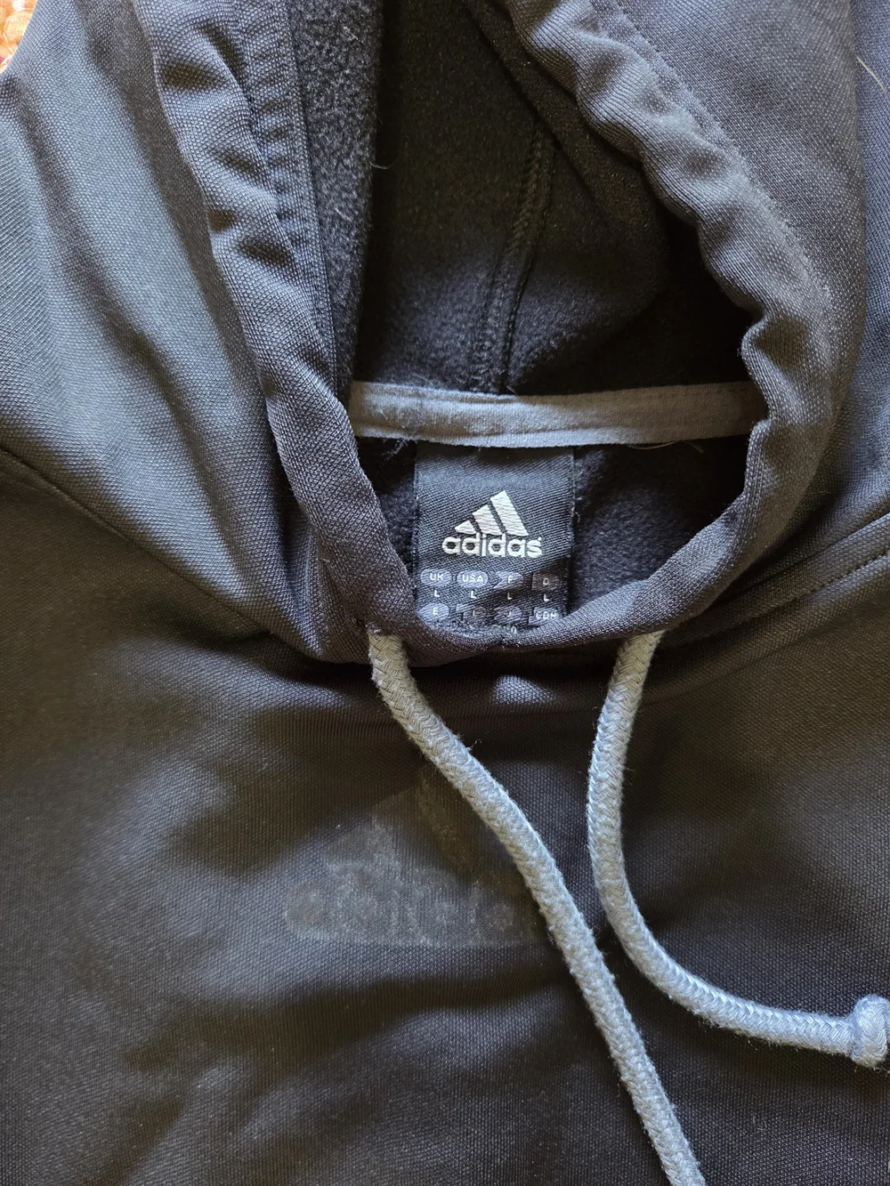 adidas Men's Black Pullover Hoodie L